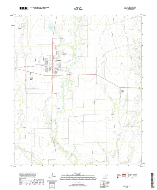 Winters Texas US Topo Map Image