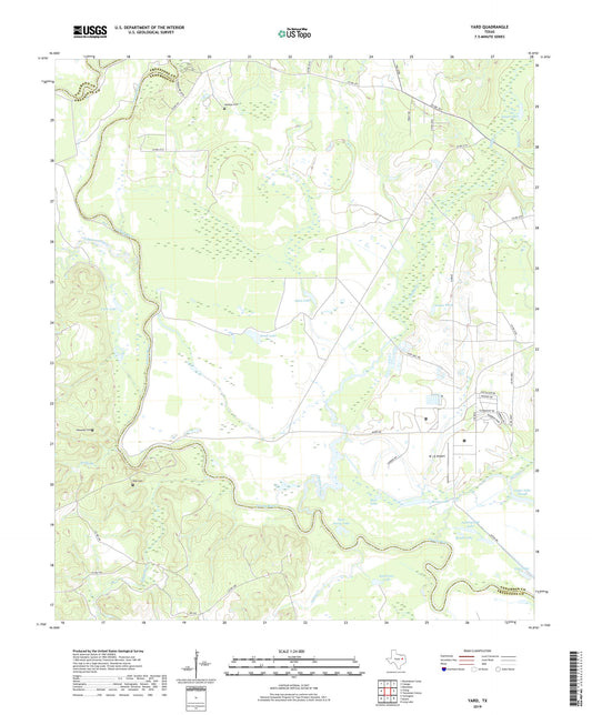 Yard Texas US Topo Map Image