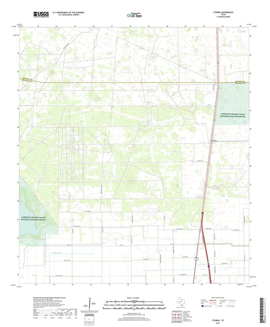 Yturria Texas US Topo Map Image