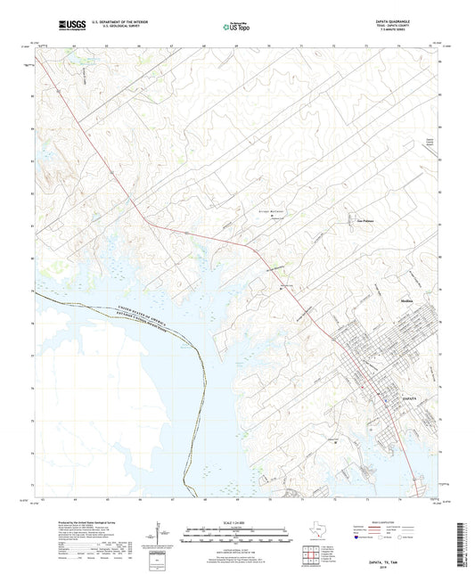 Zapata Texas US Topo Map Image
