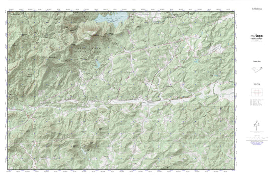 Table Rock Pumpkintown MyTopo Explorer Series Map Image