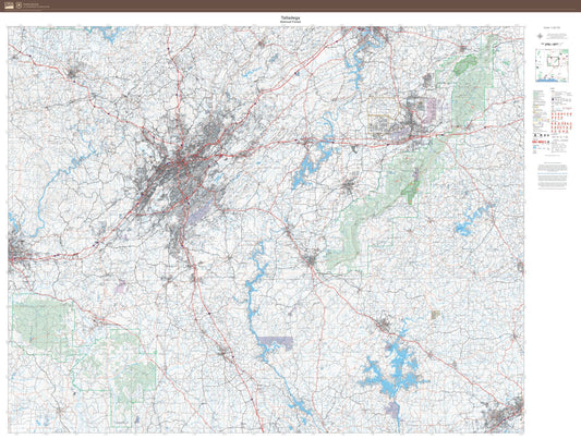Talladega National Forest Map
