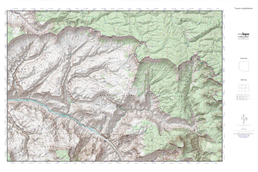 Tapeats Amphitheater MyTopo Explorer Series Map Image