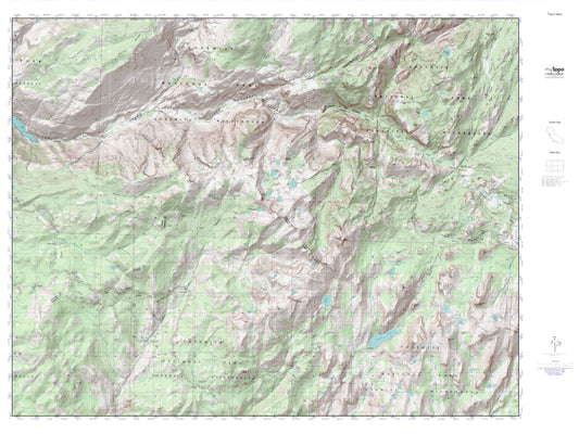 Ten Lakes MyTopo Explorer Series Map Image