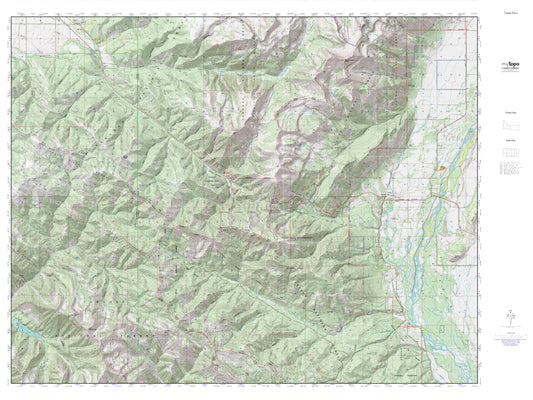 Teton Pass MyTopo Explorer Series Map Image