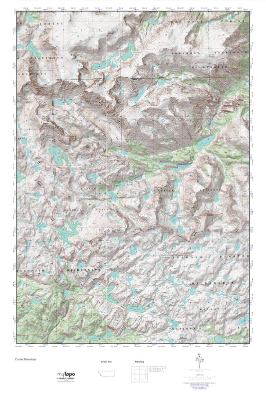 The Beaten Path MyTopo Explorer Series Map Image