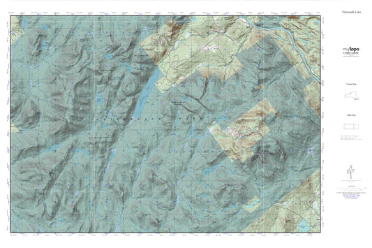 Thirteenth Lake MyTopo Explorer Series Map Image