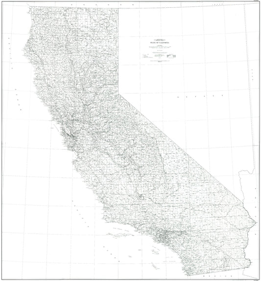 State of California Line Drawing Map