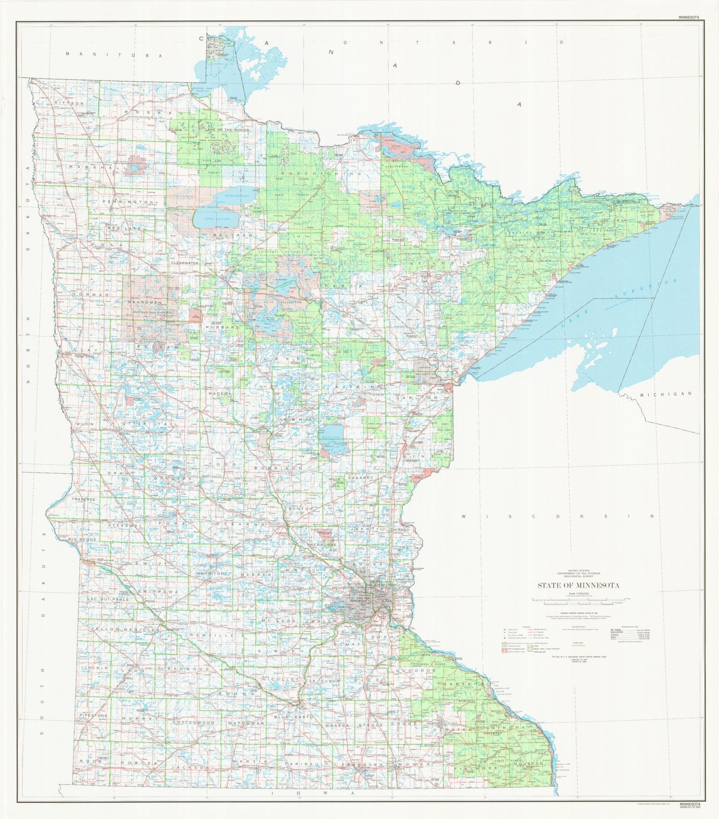 State of Minnesota Base Map