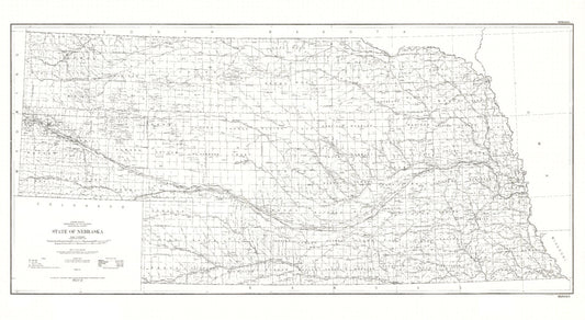 Nebraska Drawing Statewide Nebraska Maps – MyTopo Map Store