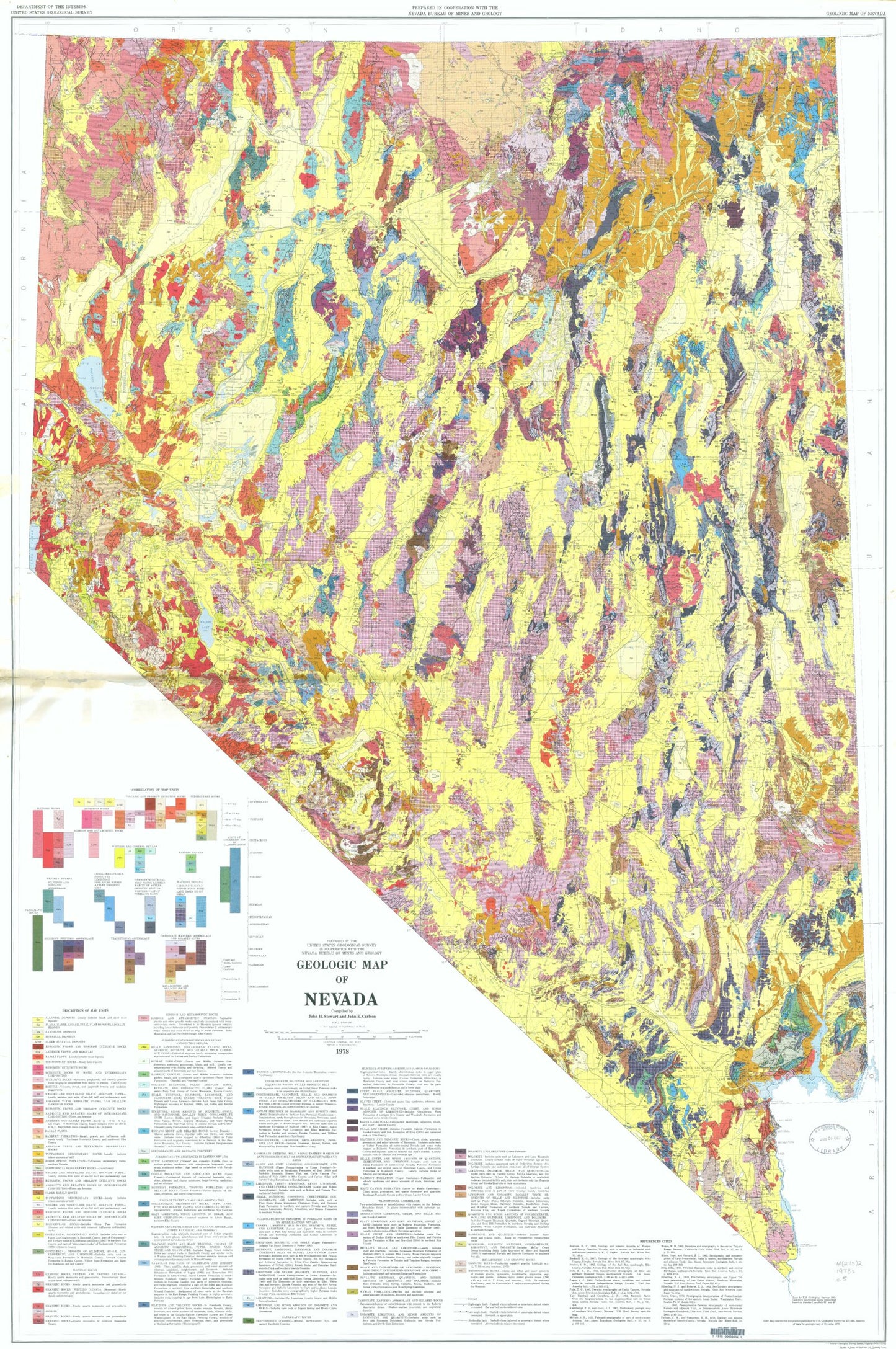 State of Nevada Geologic Map