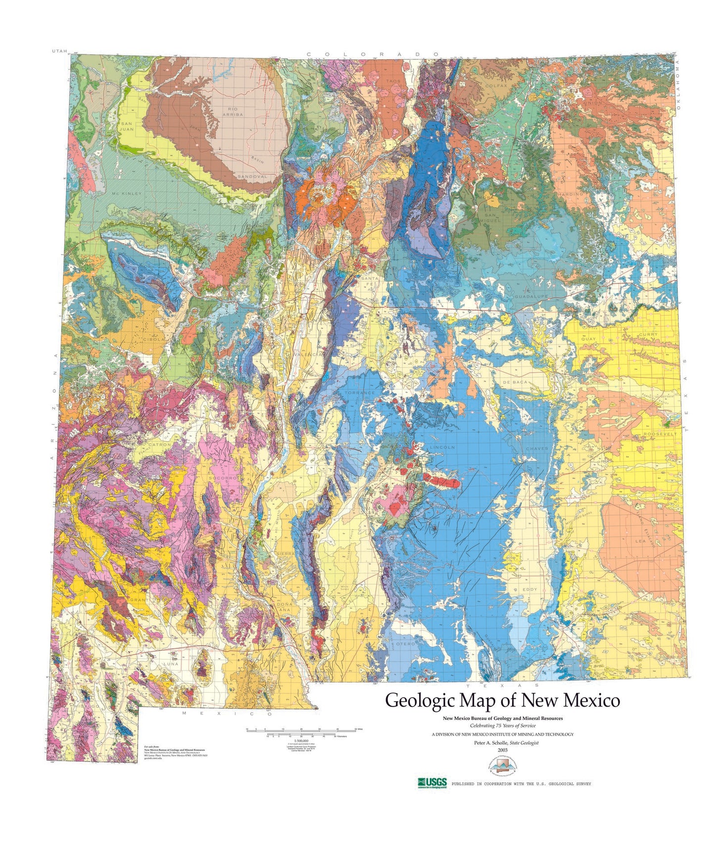 State of New Mexico Geologic Map