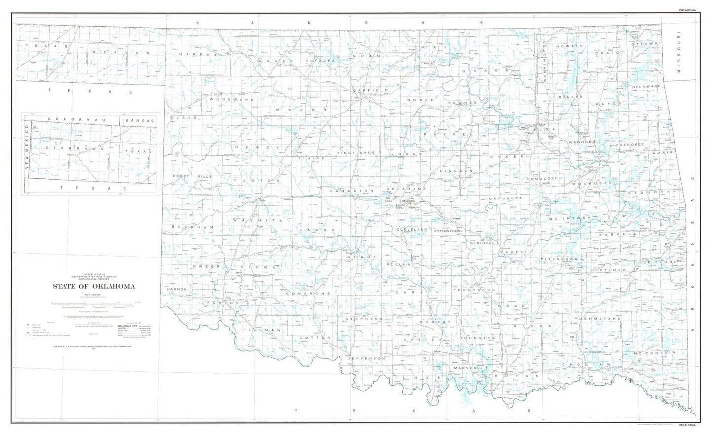 State of Oklahoma Base Map