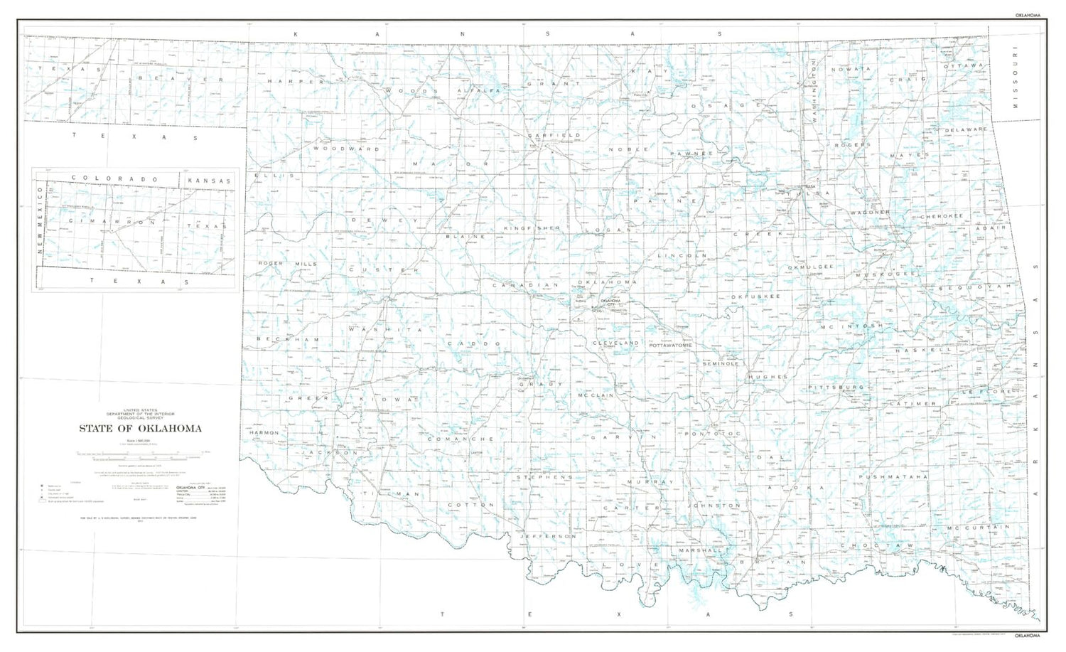 State of Oklahoma Base Map