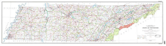 State of Tennessee Base Map Map