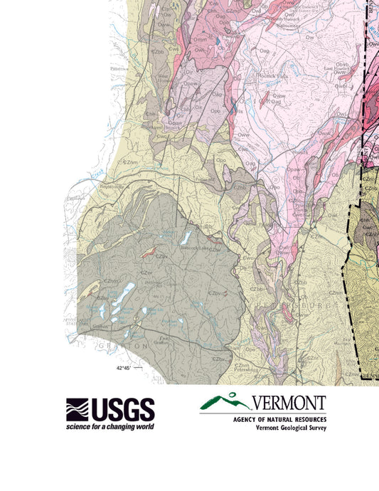 State of Vermont South Geologic Map