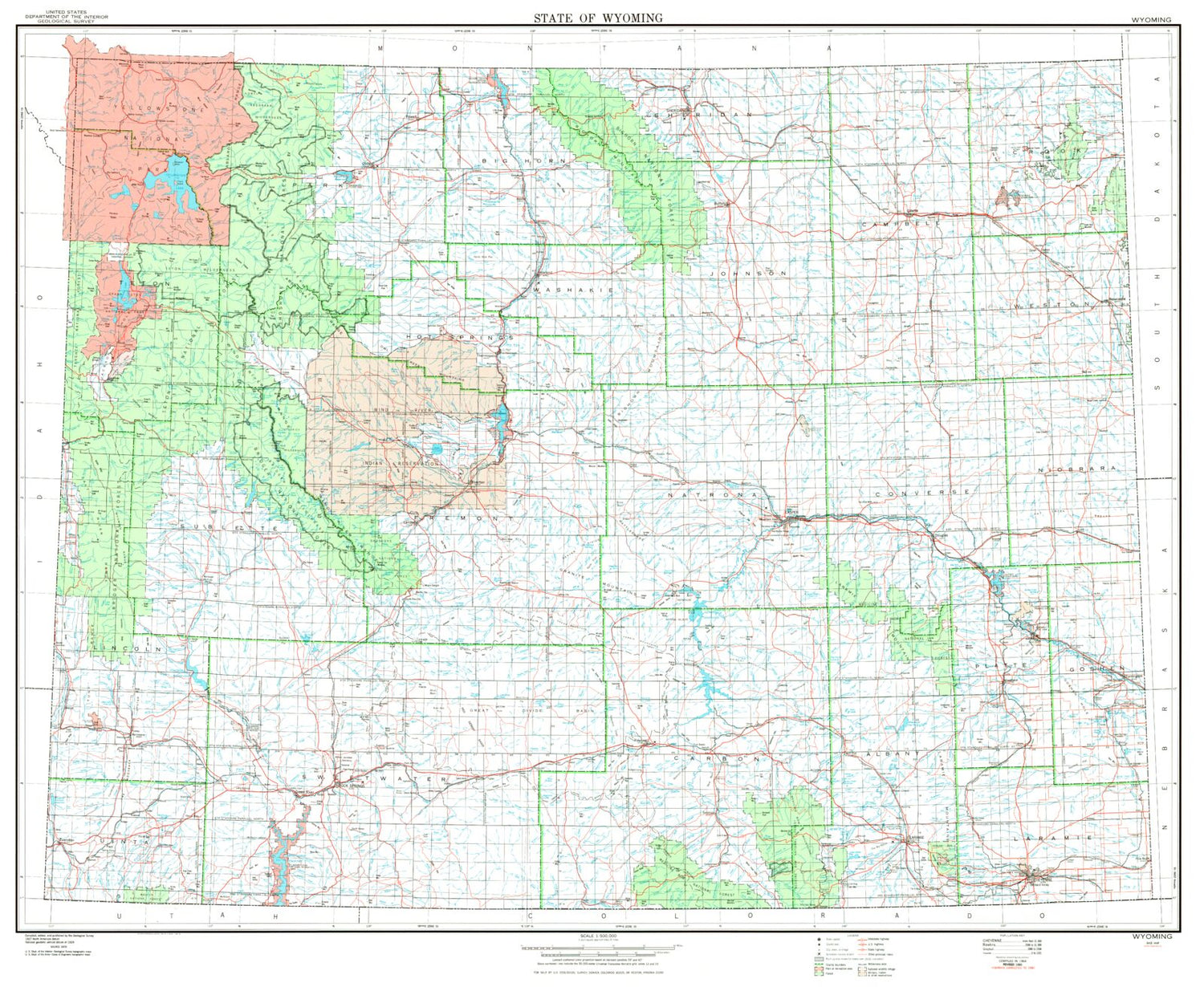 State of Wyoming Base Map