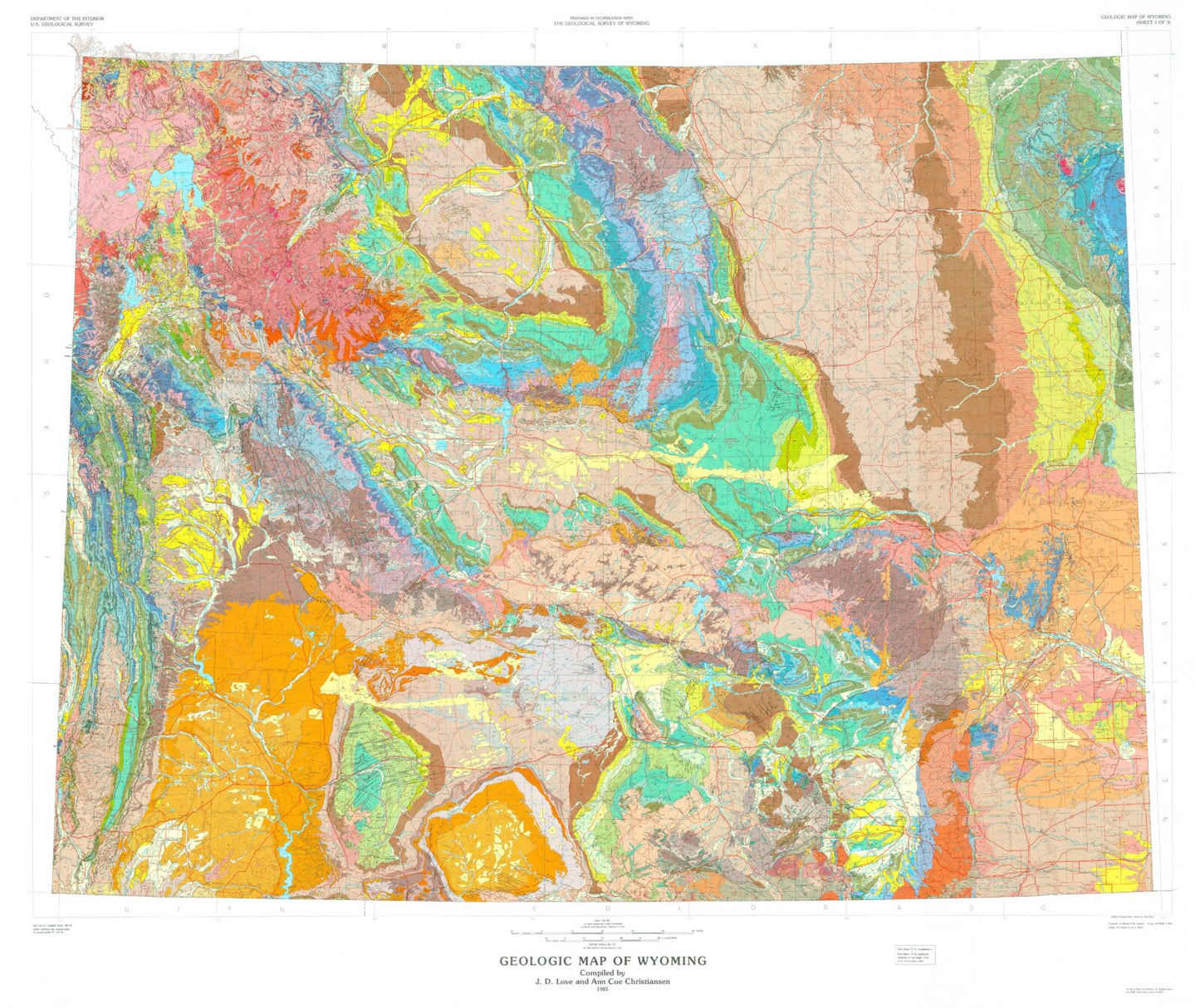 State of Wyoming Geologic Map