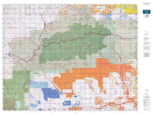 Utah Deer GMU 9A South Slope - Yellowstone Map Image