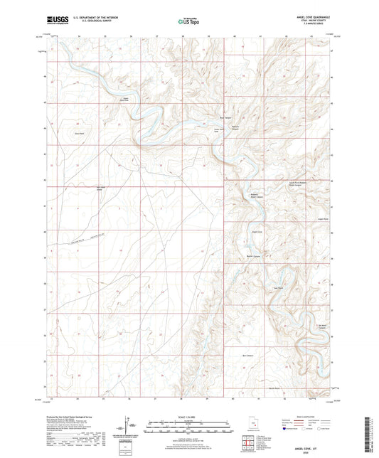 Angel Cove Utah US Topo Map Image