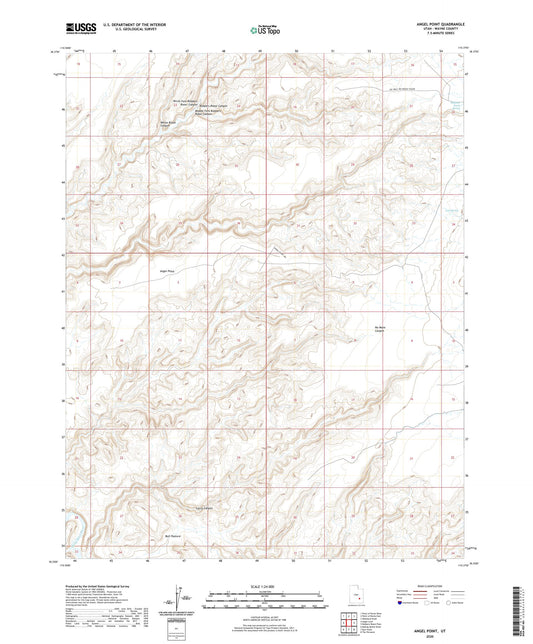 Angel Point Utah US Topo Map Image