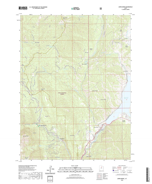 Aspen Grove Utah US Topo Map Image