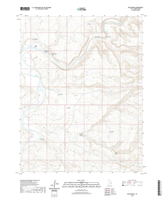 Big Triangle Utah US Topo Map Image
