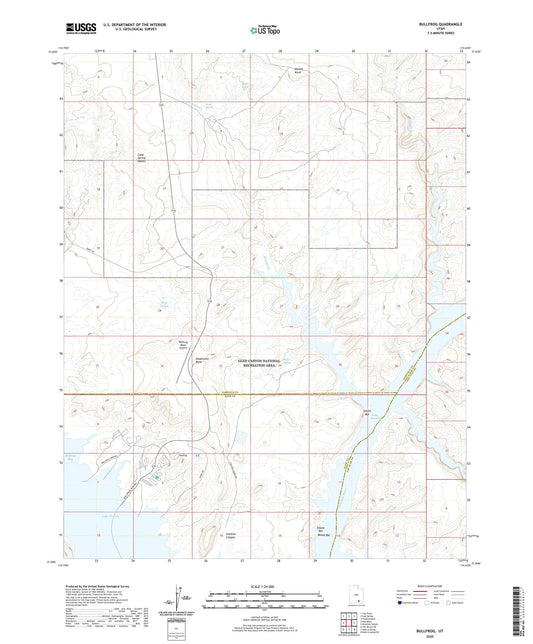 Bullfrog Utah US Topo Map Image
