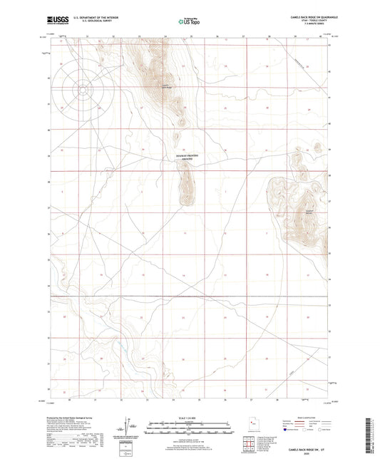 Camels Back Ridge SW Utah US Topo Map Image