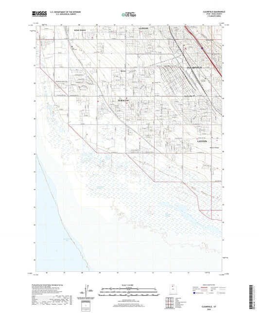 Clearfield Utah US Topo Map Image