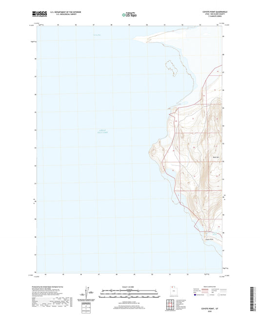 Coyote Point Utah US Topo Map Image
