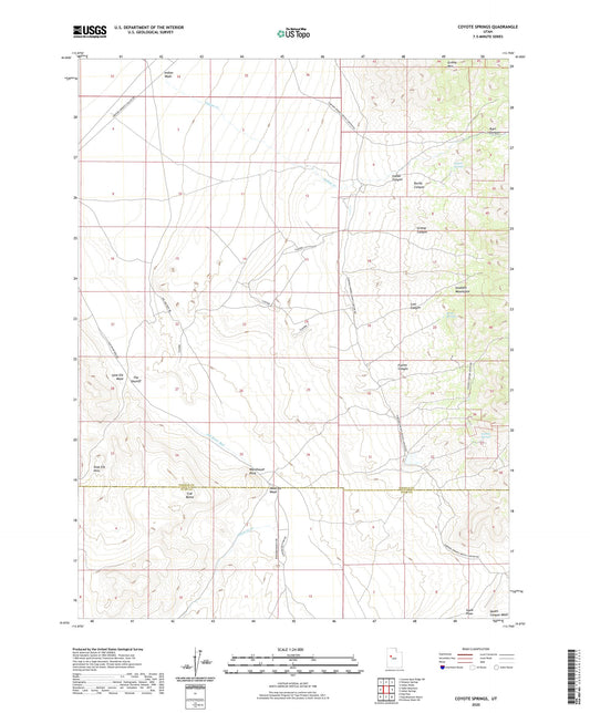 Coyote Springs Utah US Topo Map Image