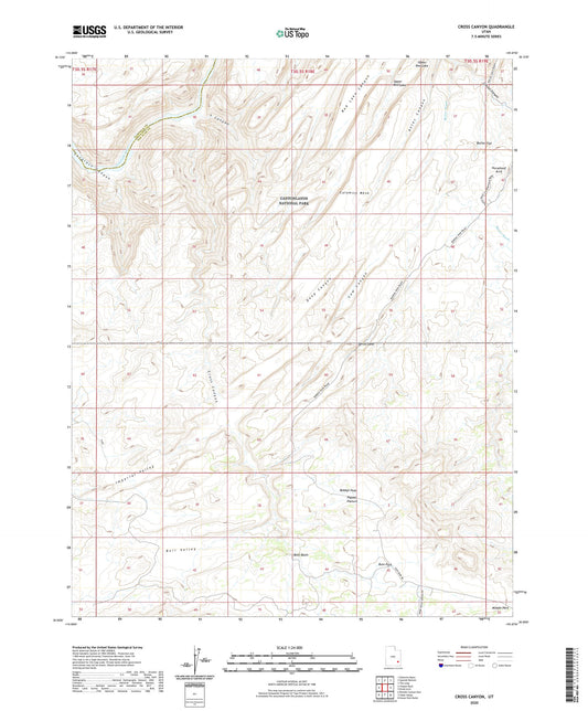 Cross Canyon Utah US Topo Map Image