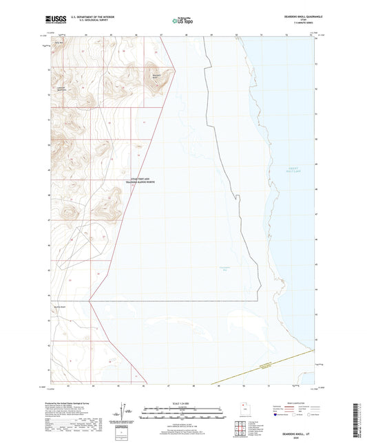 Deardens Knoll Utah US Topo Map Image