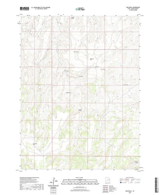 Dog Knoll Utah US Topo Map Image
