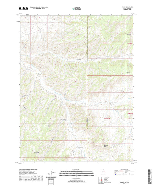 Dragon Utah US Topo Map Image