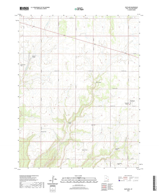 Eastland Utah US Topo Map Image
