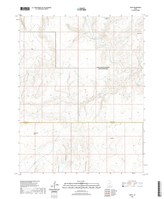 Egypt Utah US Topo Map Image