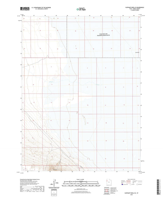 Elephant Knoll SE Utah US Topo Map Image