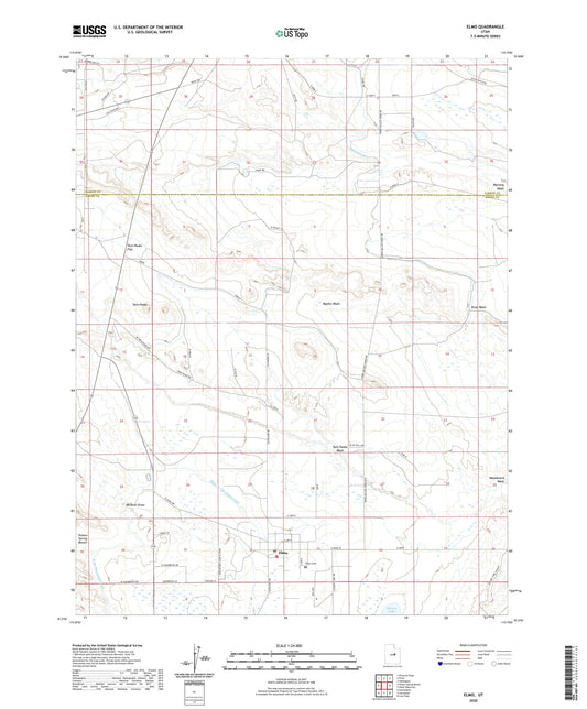Elmo Utah US Topo Map Image