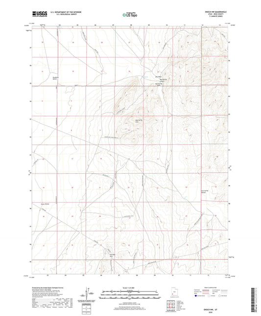 Enoch NW Utah US Topo Map Image