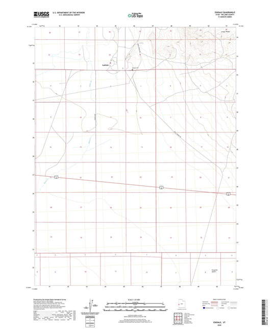 Eskdale Utah US Topo Map Image