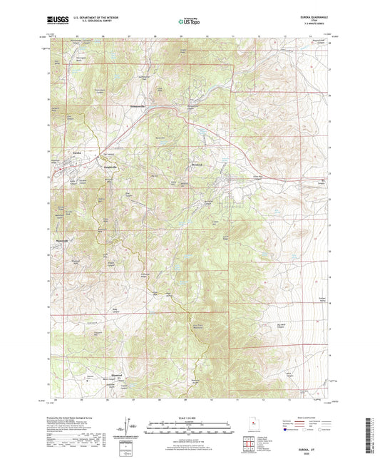 Eureka Utah US Topo Map Image