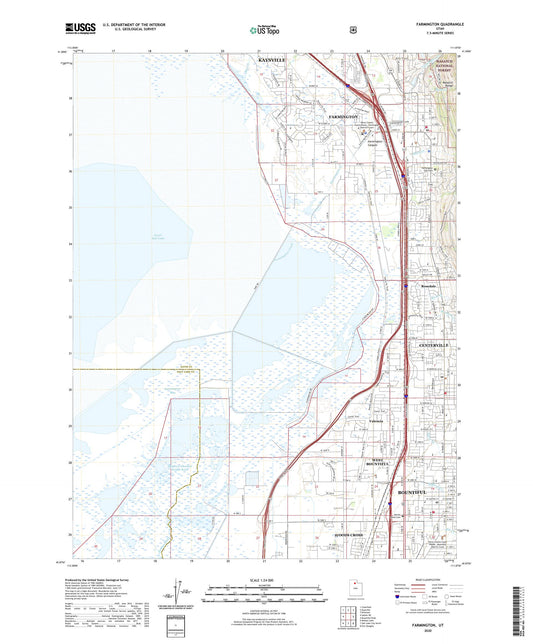 Farmington Utah US Topo Map Image