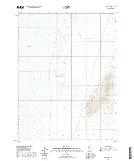 Finger Ridge Utah US Topo Map Image