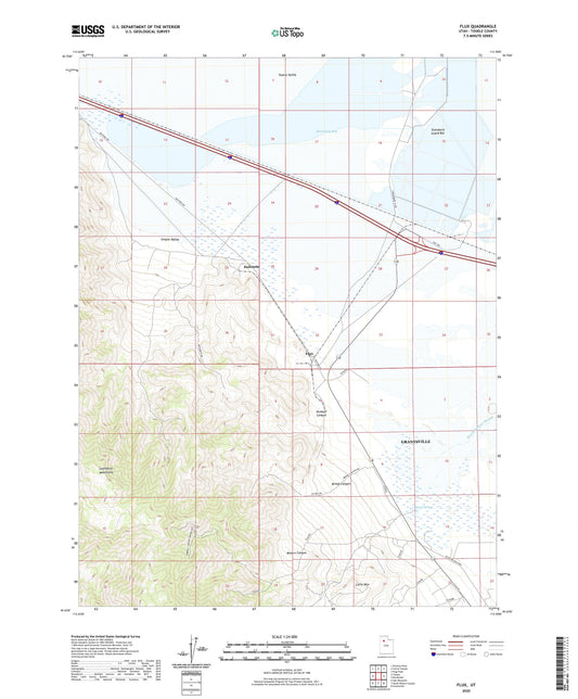 Flux Utah US Topo Map Image