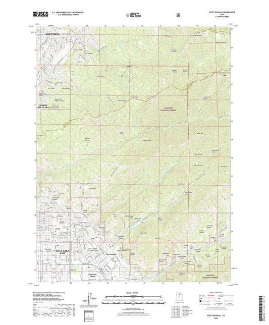 Fort Douglas Utah US Topo Map Image