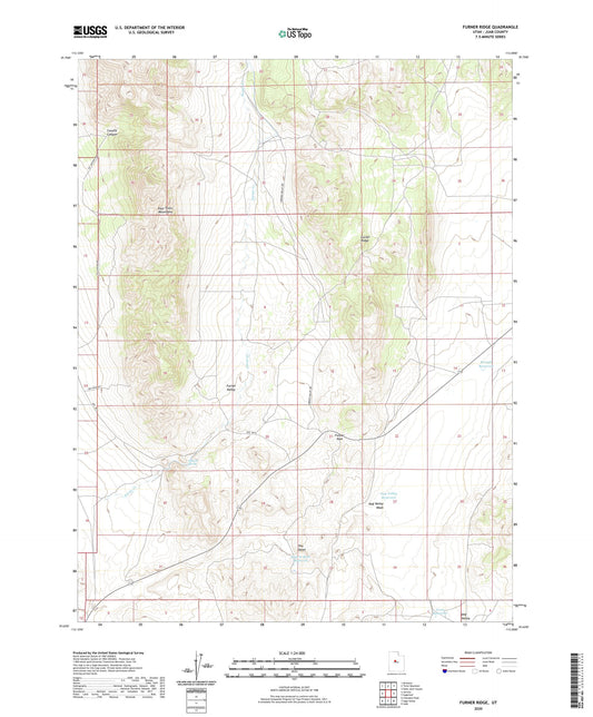 Furner Ridge Utah US Topo Map Image