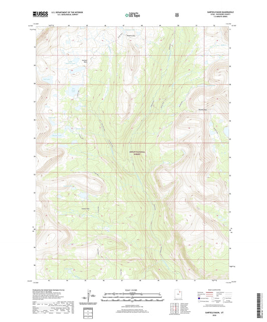 Garfield Basin Utah US Topo Map Image