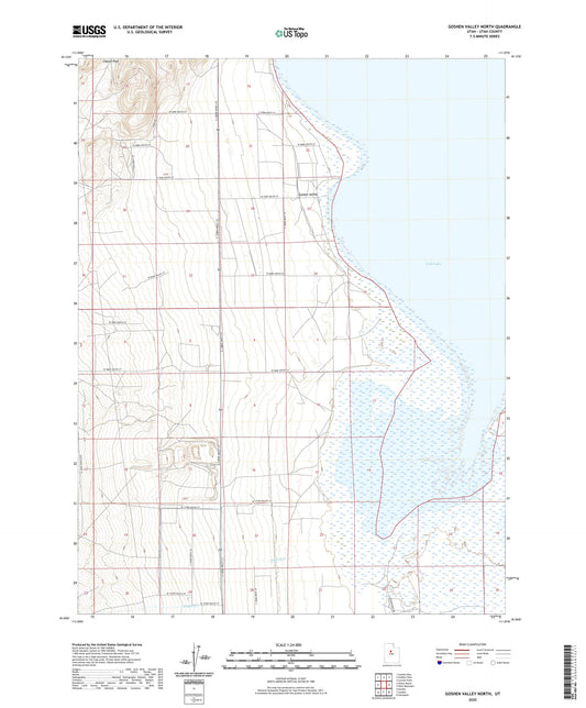 Goshen Valley North Utah US Topo Map Image
